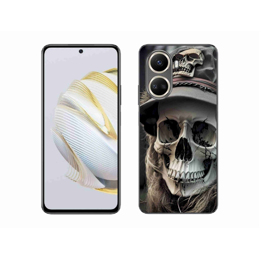Gelový kryt mmCase na Huawei Nova 10 SE - temná lebka