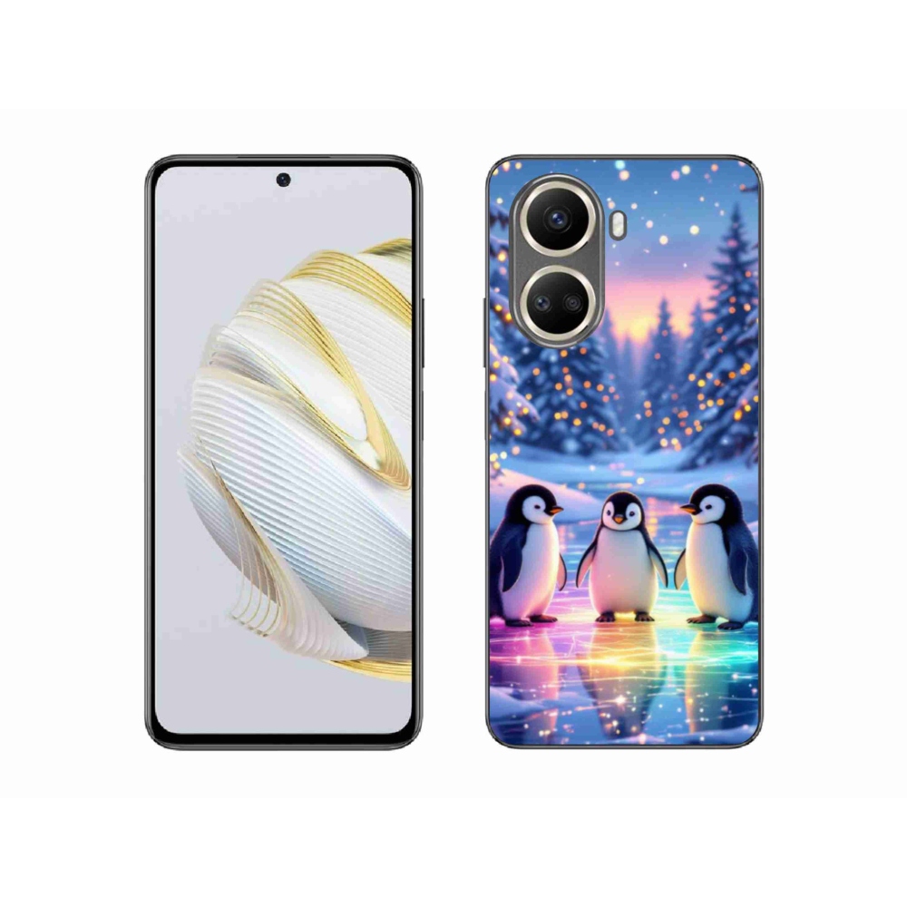 Gelový kryt mmCase na Huawei Nova 10 SE - tučnáci
