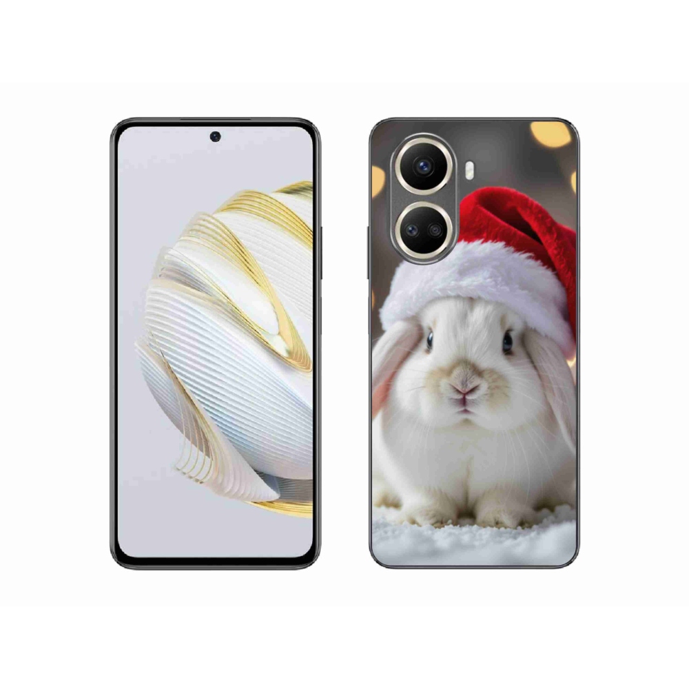 Gelový kryt mmCase na Huawei Nova 10 SE - vánoční králík