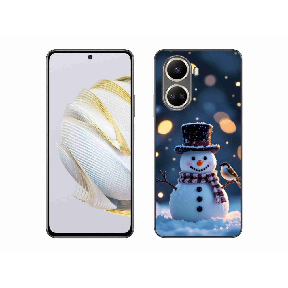 Gelový kryt mmCase na Huawei Nova 10 SE - vánoční sněhulák