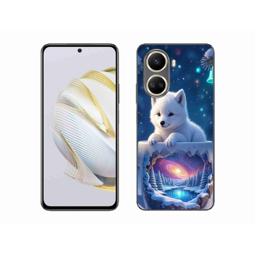 Gelový kryt mmCase na Huawei Nova 10 SE - vánoční štěně