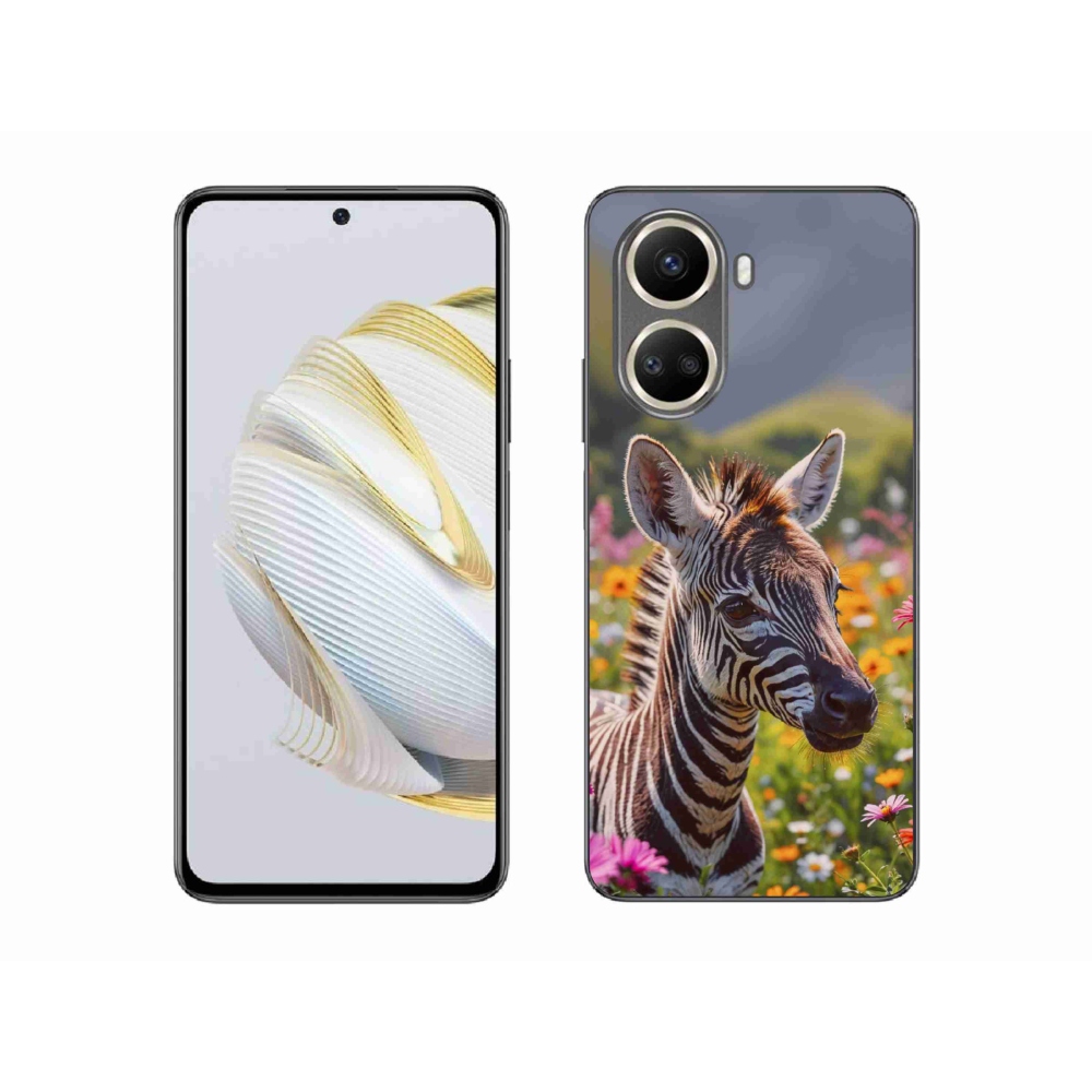 Gelový kryt mmCase na Huawei Nova 10 SE - zebra na louce