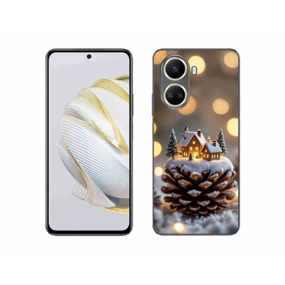 Gelový kryt mmCase na Huawei Nova 10 SE - zimní vesnička
