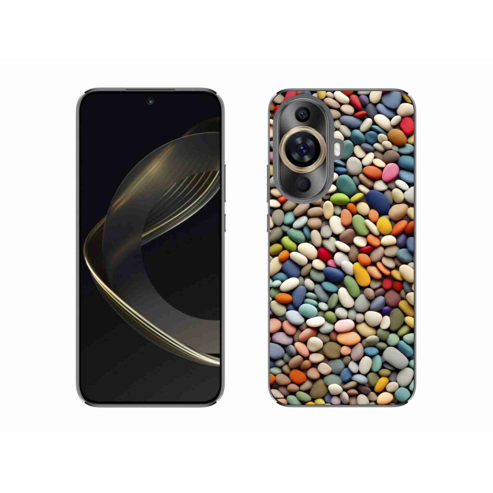 Gelový kryt mmCase na Huawei Nova 11 - barevné kamínky 2