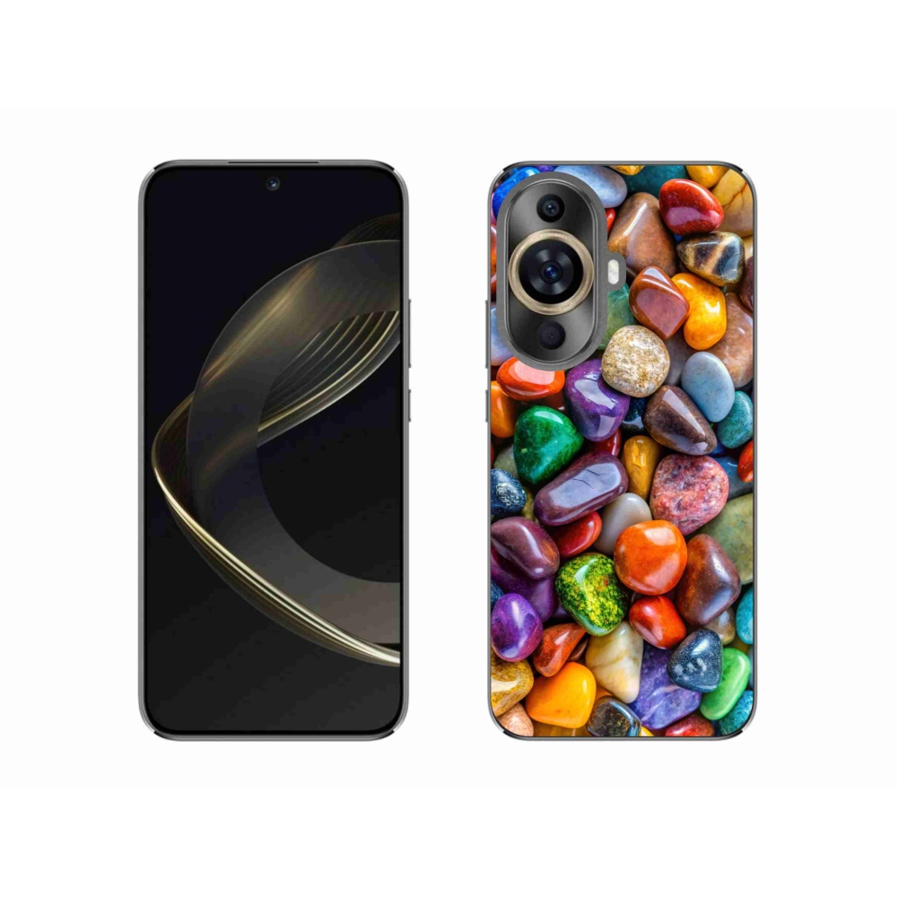 Gelový kryt mmCase na Huawei Nova 11 - barevné kamínky
