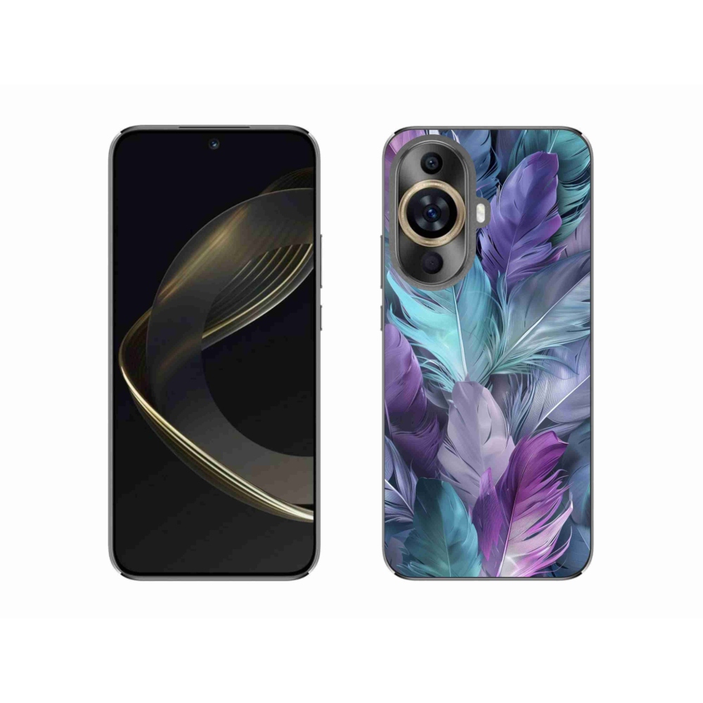 Gelový kryt mmCase na Huawei Nova 11 - barevné peří 2