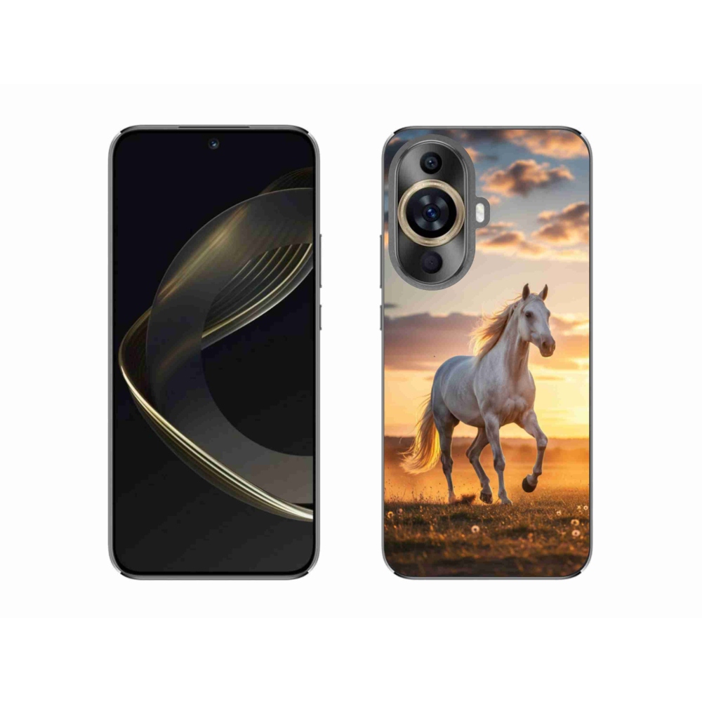 Gelový kryt mmCase na Huawei Nova 11 - běžící bílý kůň 2