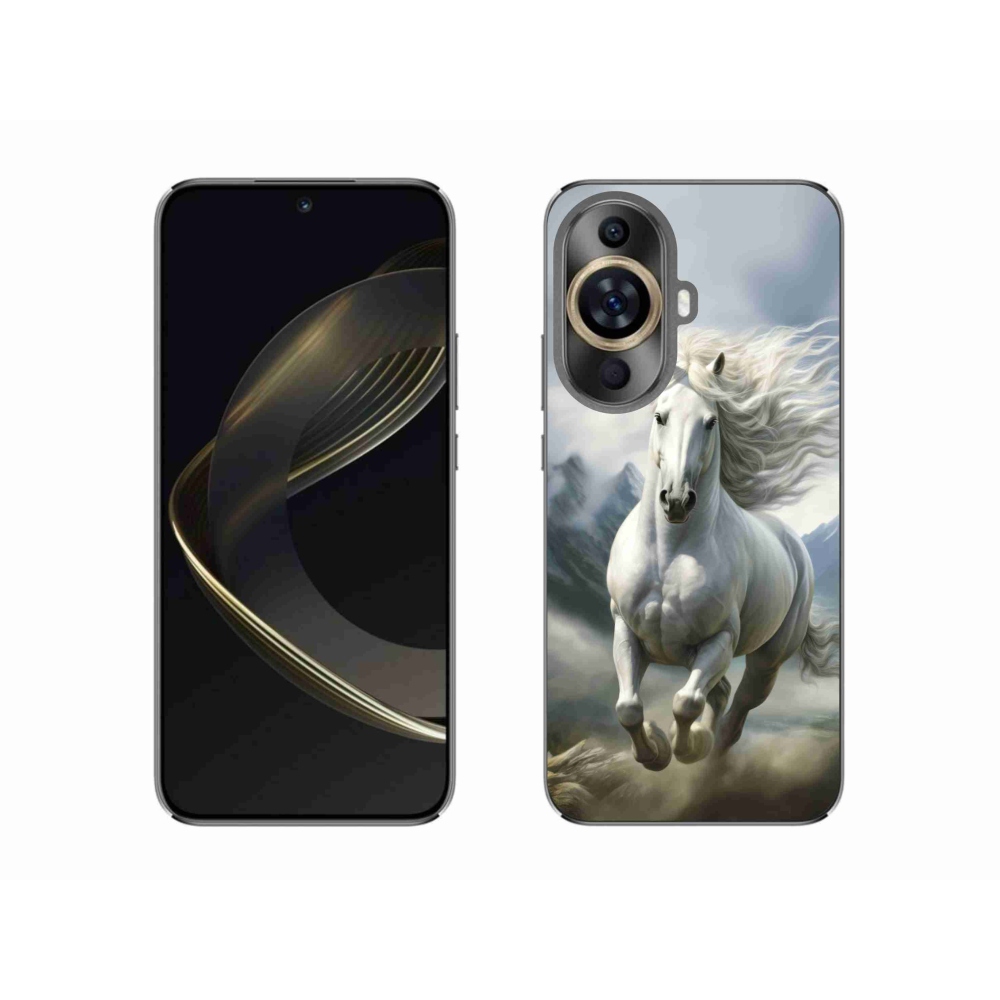 Gelový kryt mmCase na Huawei Nova 11 - běžící bílý kůň 3