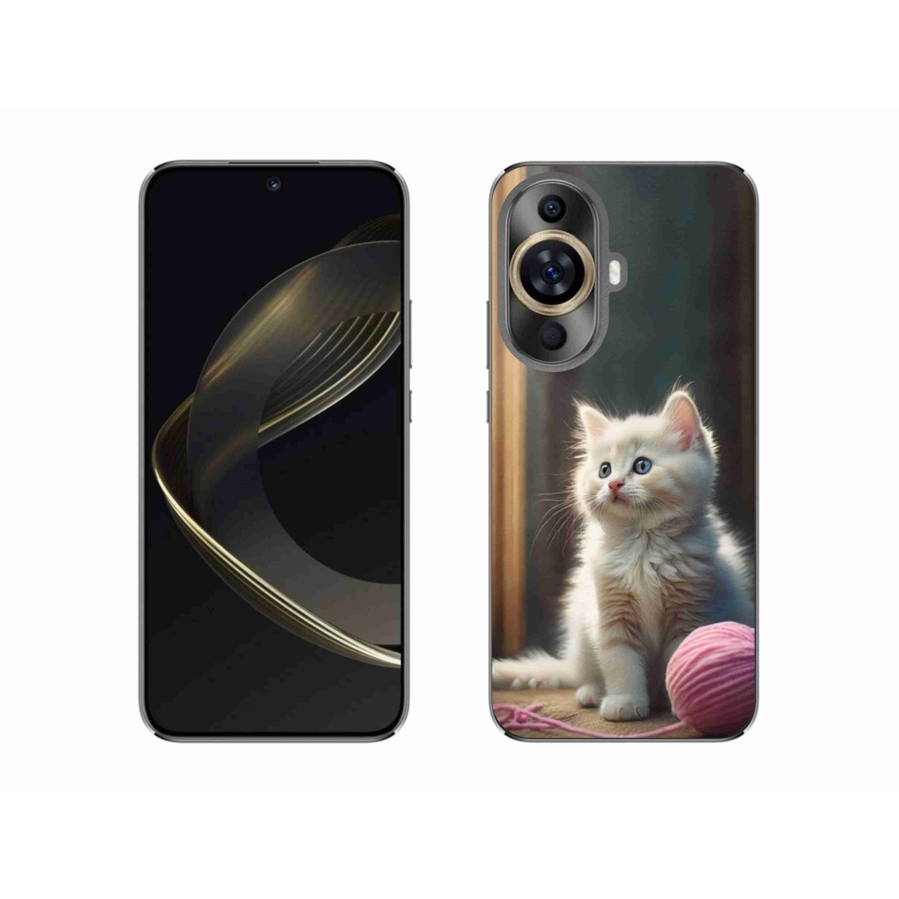 Gelový kryt mmCase na Huawei Nova 11 - bílé kotě 2