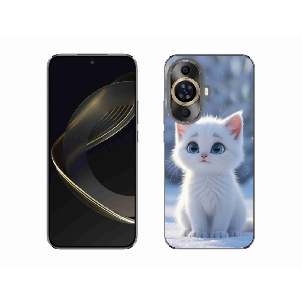 Gelový kryt mmCase na Huawei Nova 11 - bílé kotě 3