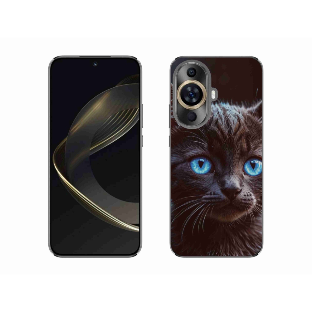Gelový kryt mmCase na Huawei Nova 11 - černé kotě 2