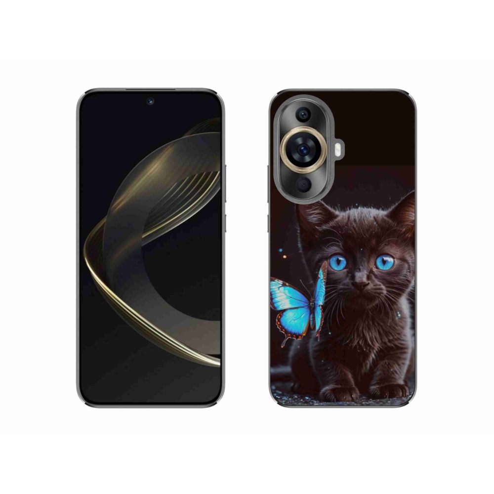 Gelový kryt mmCase na Huawei Nova 11 - černé kotě 3