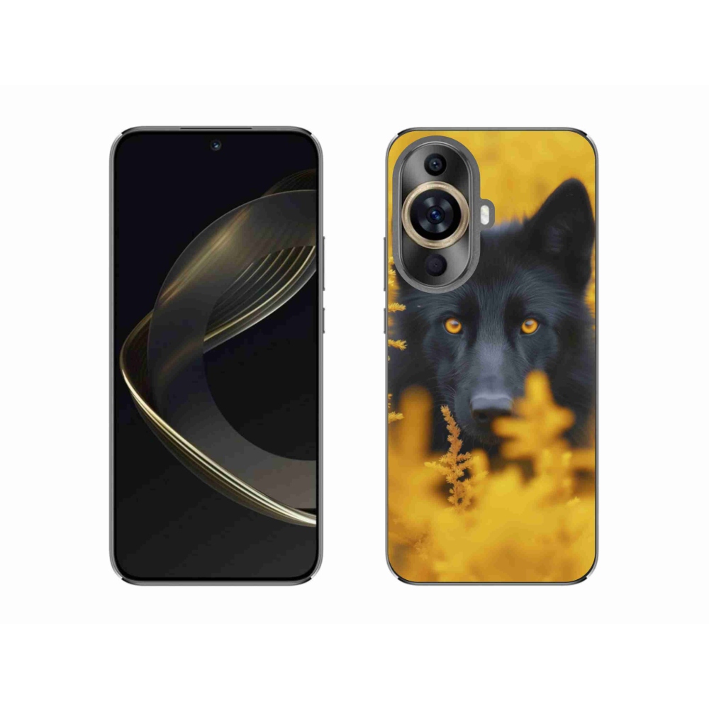 Gelový kryt mmCase na Huawei Nova 11 - černý vlk 2