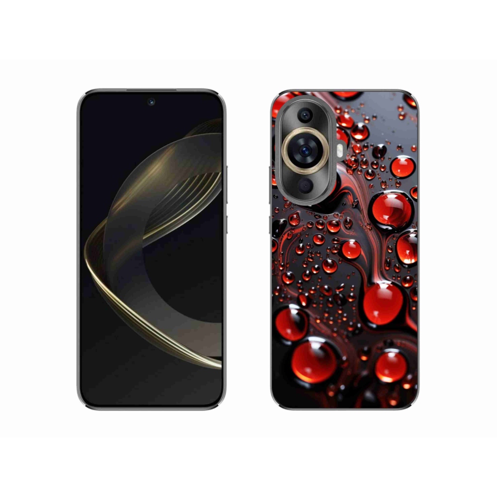 Gelový kryt mmCase na Huawei Nova 11 - červené kapky 2