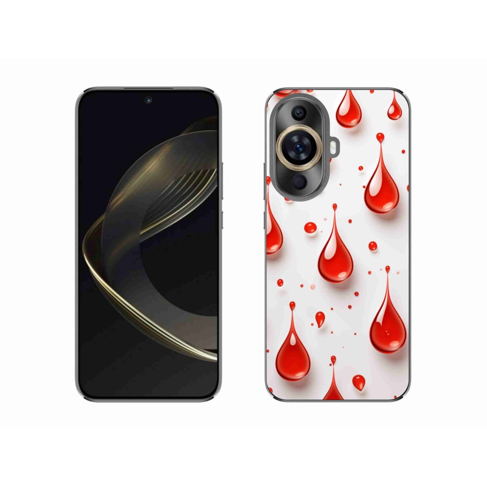 Gelový kryt mmCase na Huawei Nova 11 - červené kapky