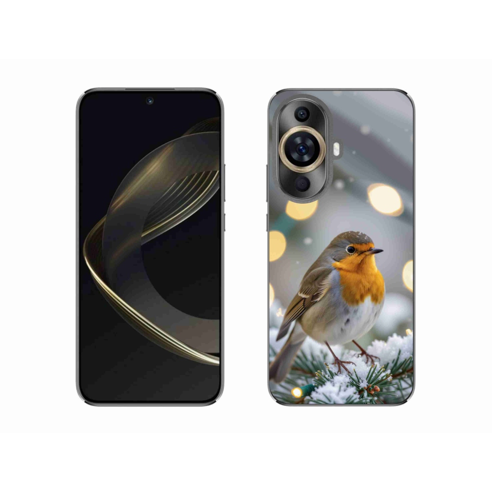 Gelový kryt mmCase na Huawei Nova 11 - červenka v zimě