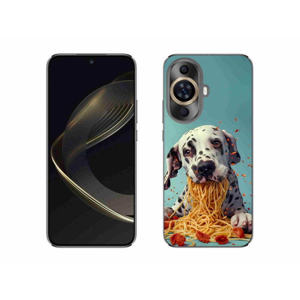 Gelový kryt mmCase na Huawei Nova 11 - dalmatin a špagety