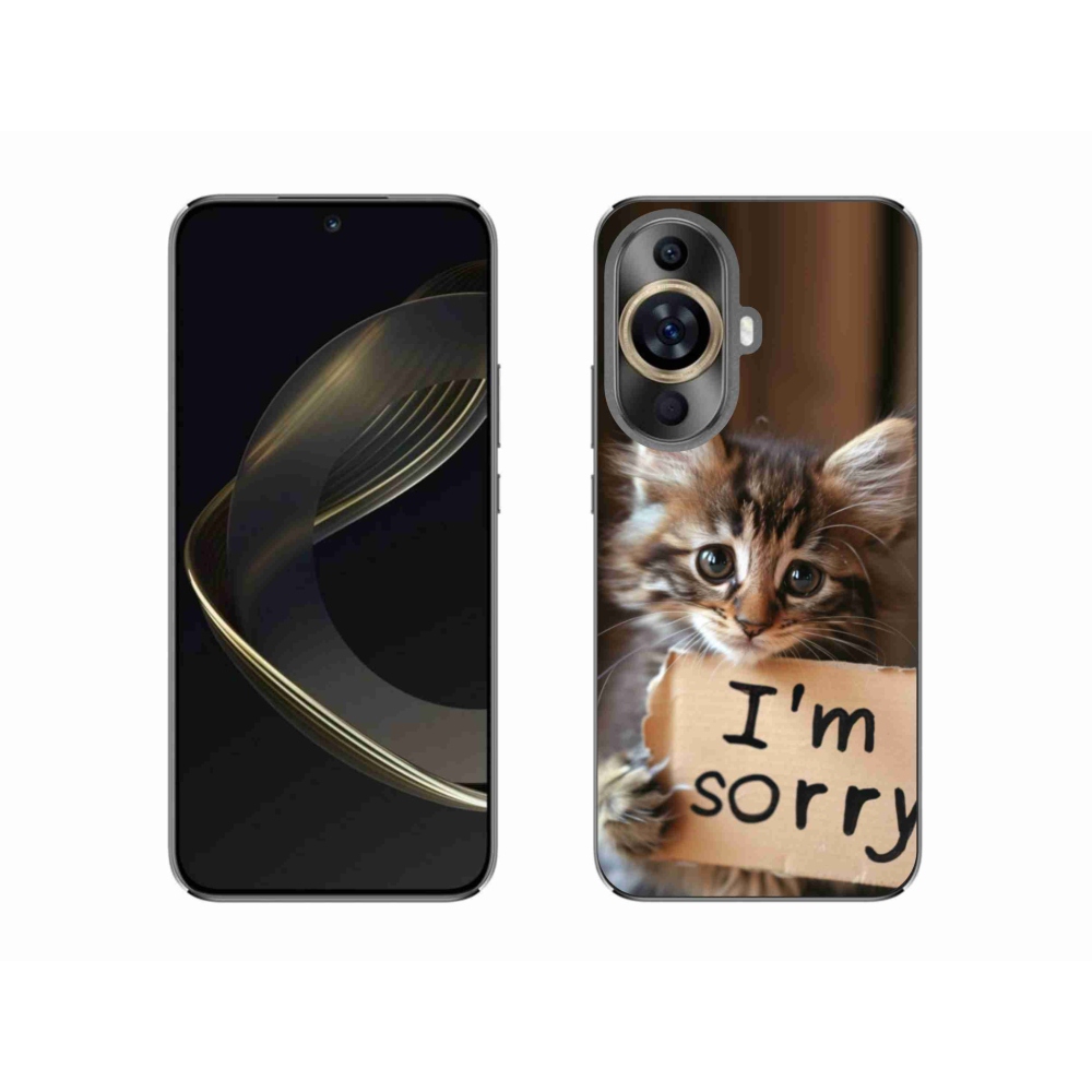 Gelový kryt mmCase na Huawei Nova 11 - kočíčí omluva