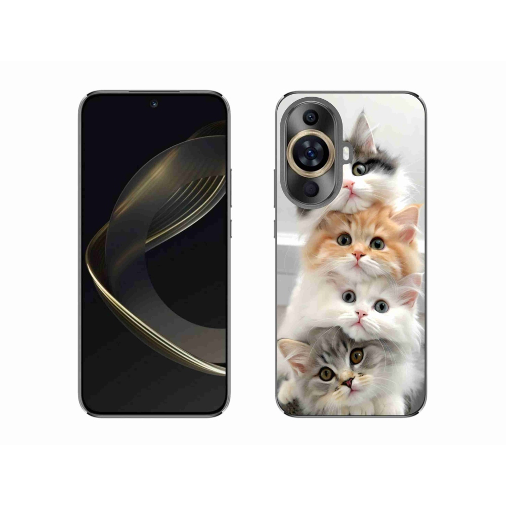 Gelový kryt mmCase na Huawei Nova 11 - kočičí parta
