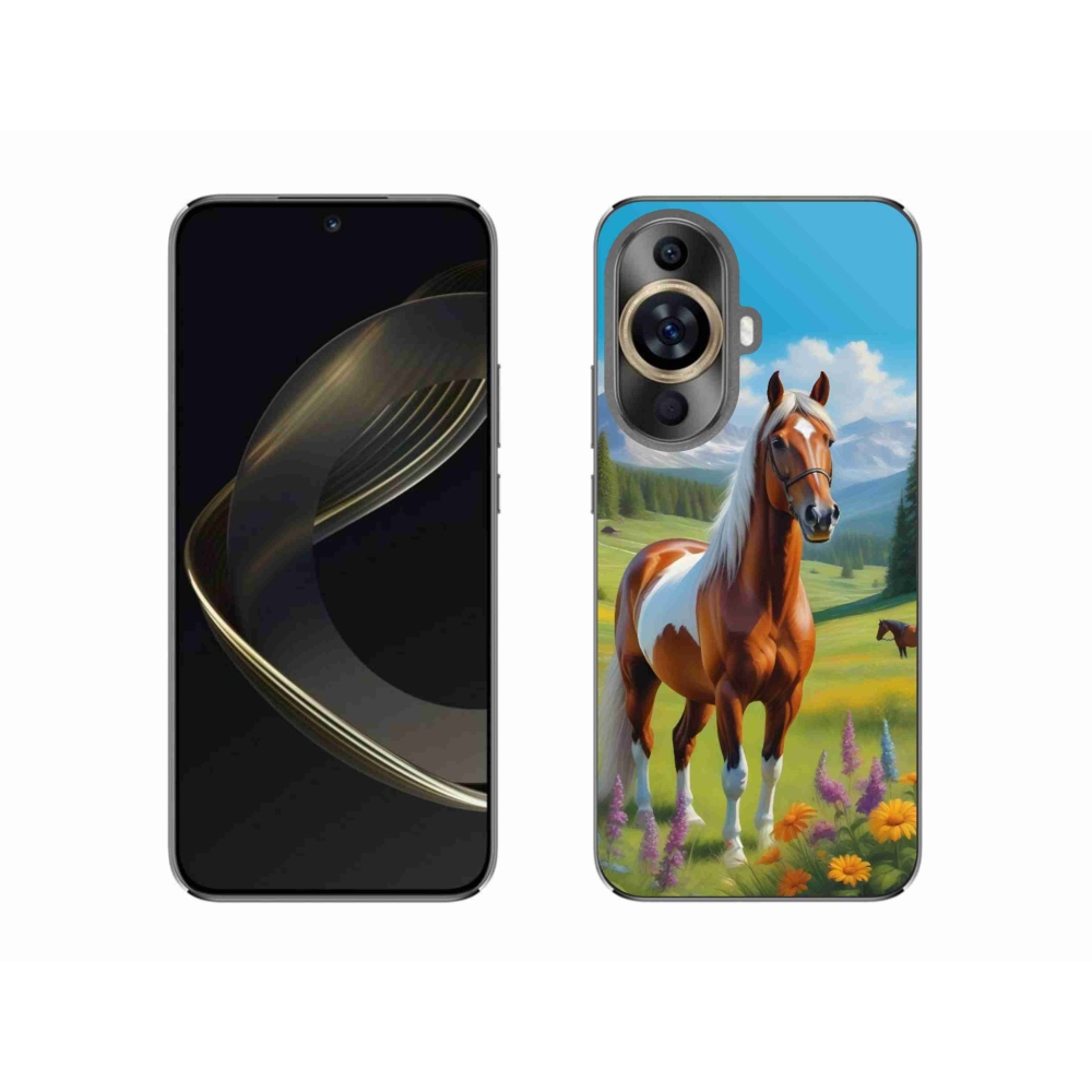 Gelový kryt mmCase na Huawei Nova 11 - kůň na louce