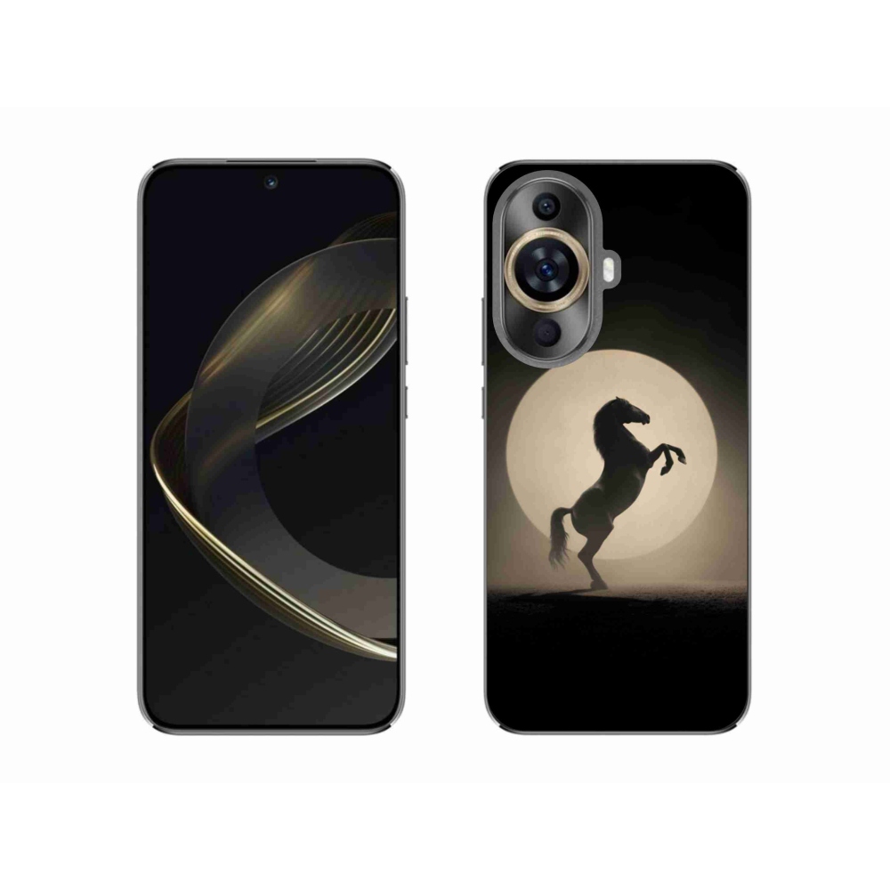 Gelový kryt mmCase na Huawei Nova 11 - kůň v siluetě