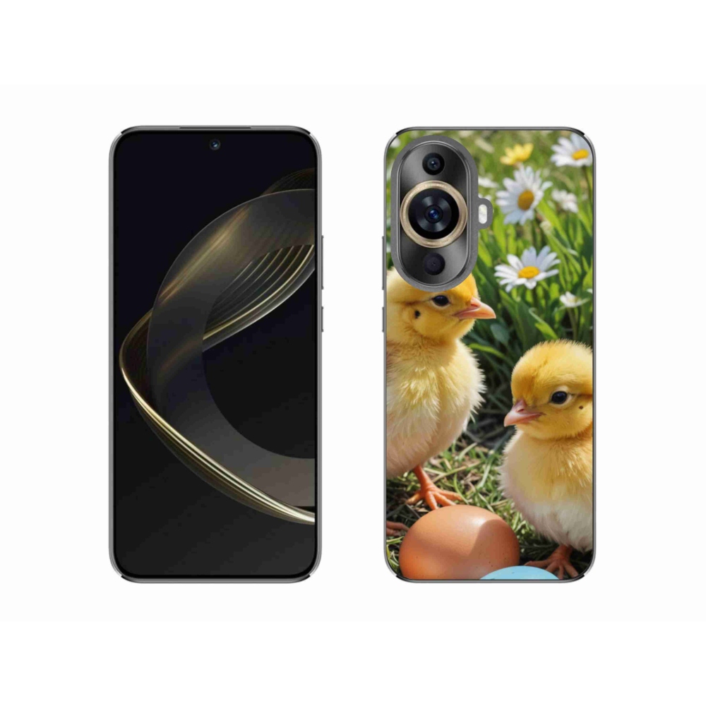 Gelový kryt mmCase na Huawei Nova 11 - kuřátka