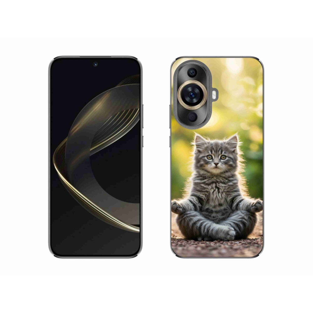 Gelový kryt mmCase na Huawei Nova 11 - meditující kotě