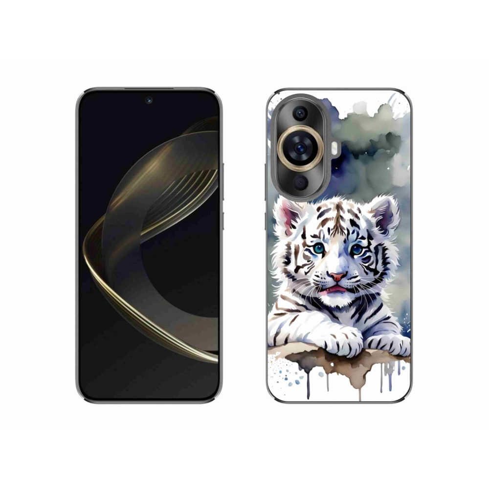 Gelový kryt mmCase na Huawei Nova 11 - mládě bílého tygra