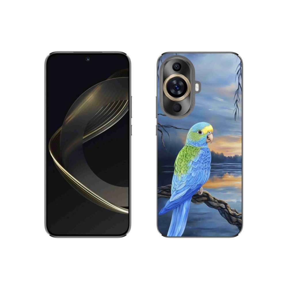 Gelový kryt mmCase na Huawei Nova 11 - modrý papoušek