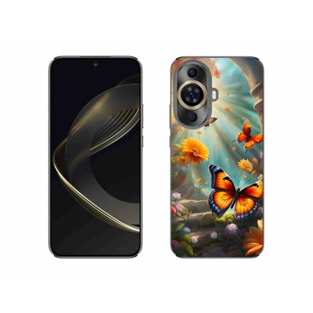 Gelový kryt mmCase na Huawei Nova 11 - motýlí zahrada 2