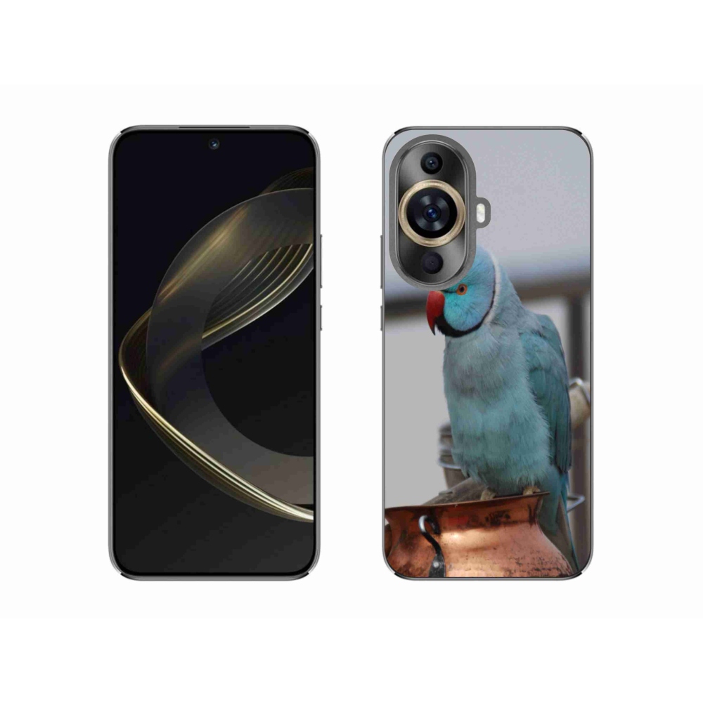 Gelový kryt mmCase na Huawei Nova 11 - papoušek alexandr modrý