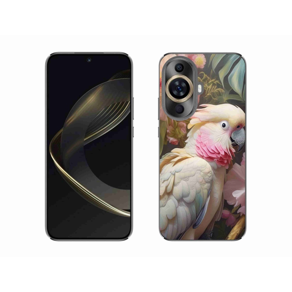 Gelový kryt mmCase na Huawei Nova 11 - papoušek kakadu růžový 2