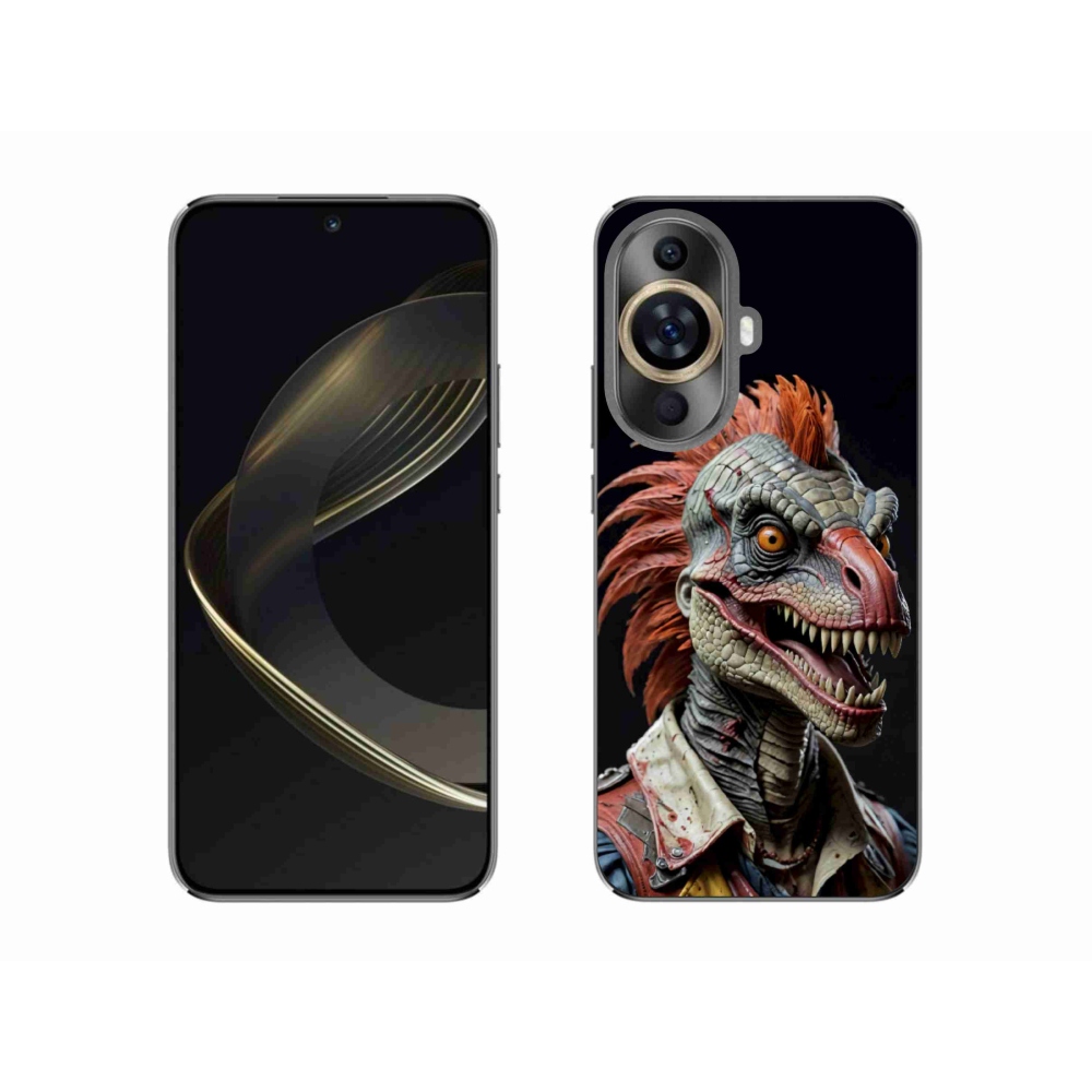 Gelový kryt mmCase na Huawei Nova 11 - punk dinosaurus