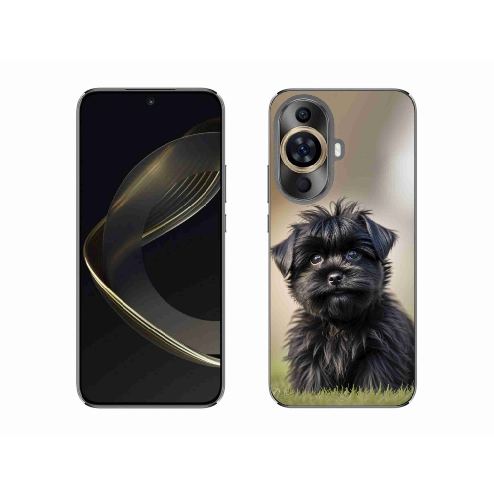 Gelový kryt mmCase na Huawei Nova 11 - roztomilý černý pejsek