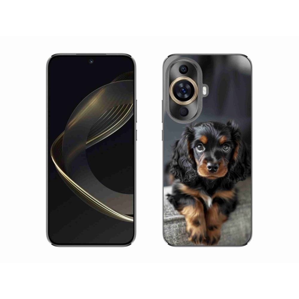 Gelový kryt mmCase na Huawei Nova 11 - roztomilý dlouhosrstý jezevčík