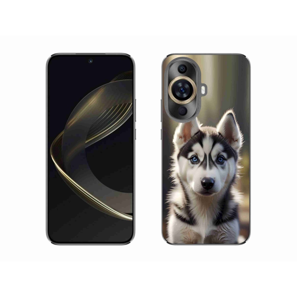 Gelový kryt mmCase na Huawei Nova 11 - roztomilý sibiřský husky