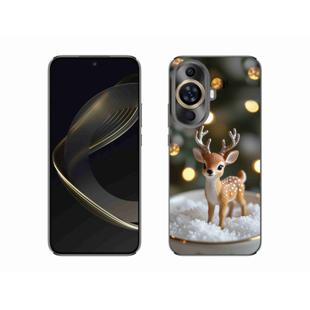 Gelový kryt mmCase na Huawei Nova 11 - roztomilý vánoční jelen