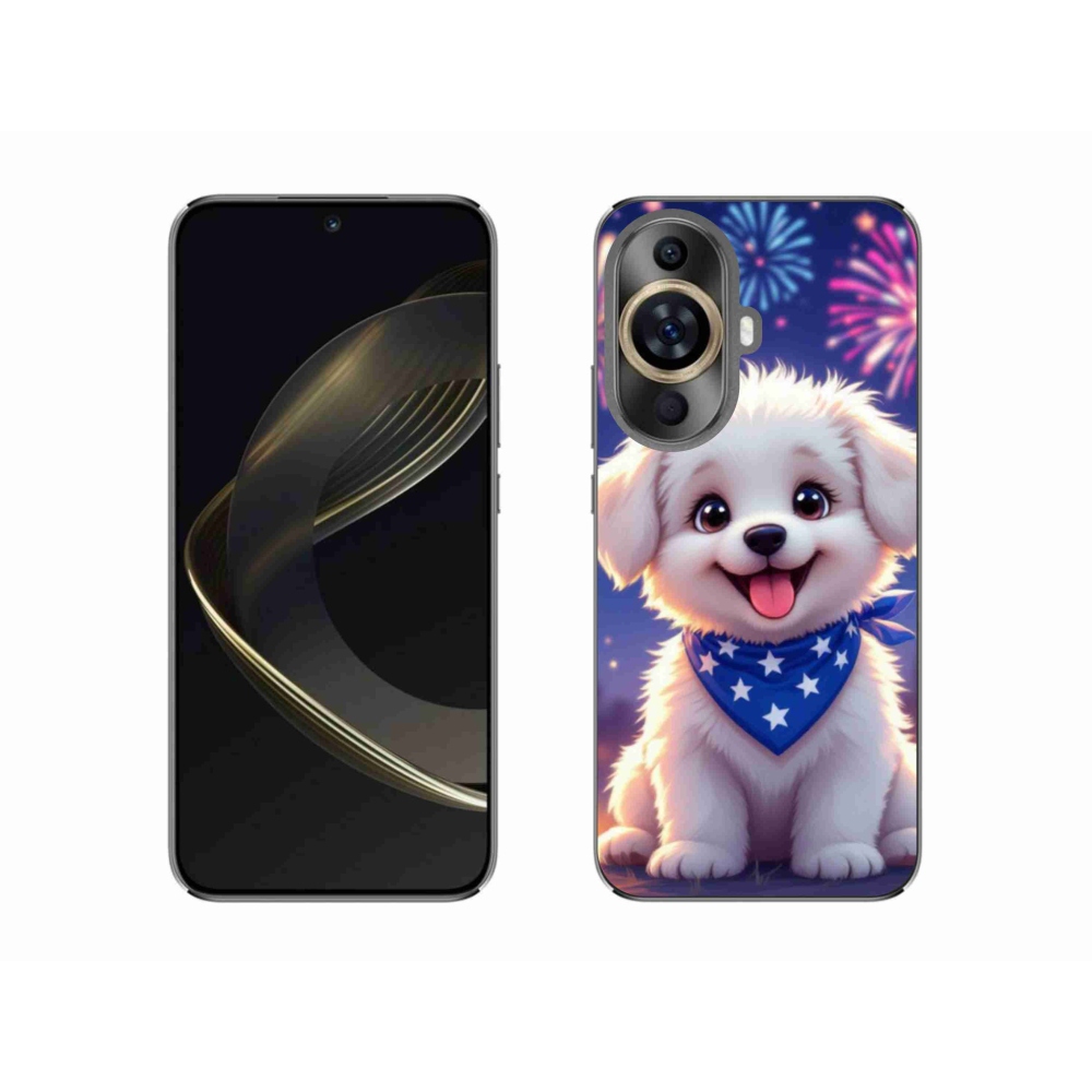 Gelový kryt mmCase na Huawei Nova 11 - slavnostní štěně