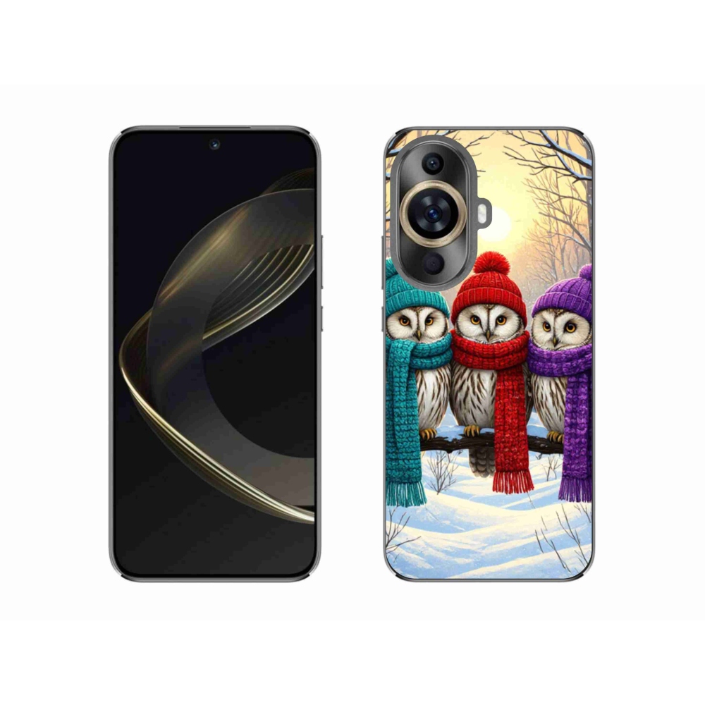 Gelový kryt mmCase na Huawei Nova 11 - soví přátelé