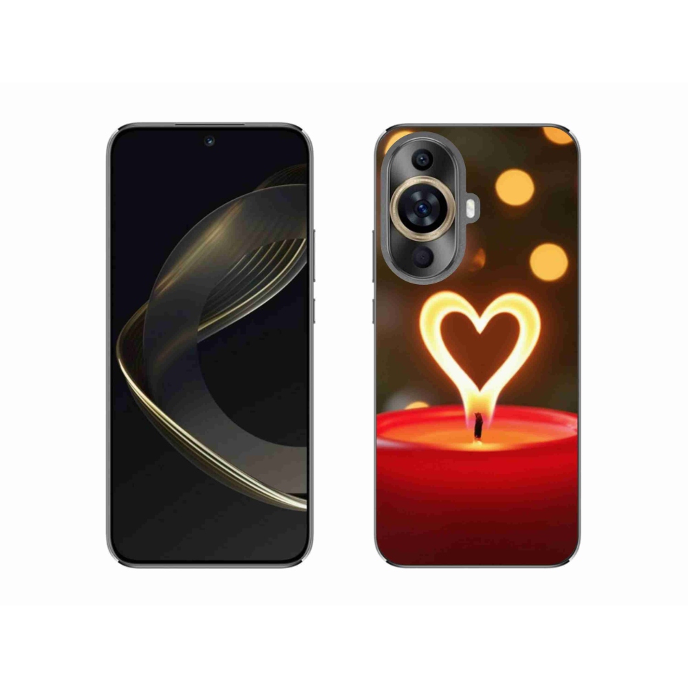 Gelový kryt mmCase na Huawei Nova 11 - srdce z plamene
