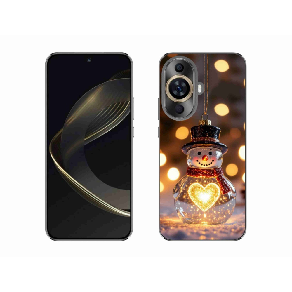 Gelový kryt mmCase na Huawei Nova 11 - svítící vánoční sněhulák