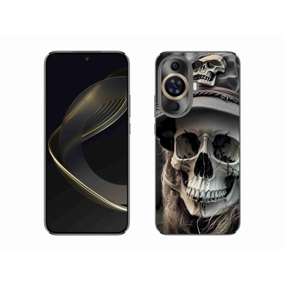 Gelový kryt mmCase na Huawei Nova 11 - temná lebka