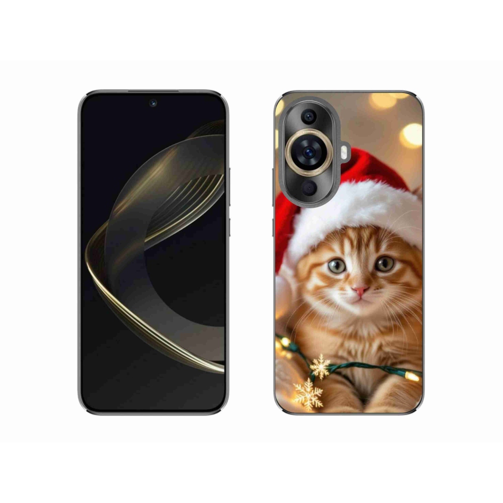 Gelový kryt mmCase na Huawei Nova 11 - vánoční kotě