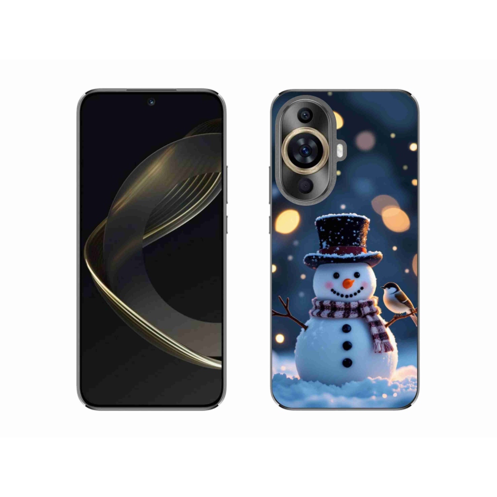 Gelový kryt mmCase na Huawei Nova 11 - vánoční sněhulák