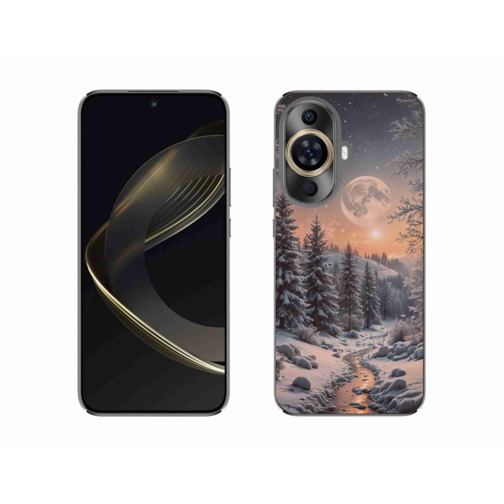 Gelový kryt mmCase na Huawei Nova 11 - zimní krajina 2