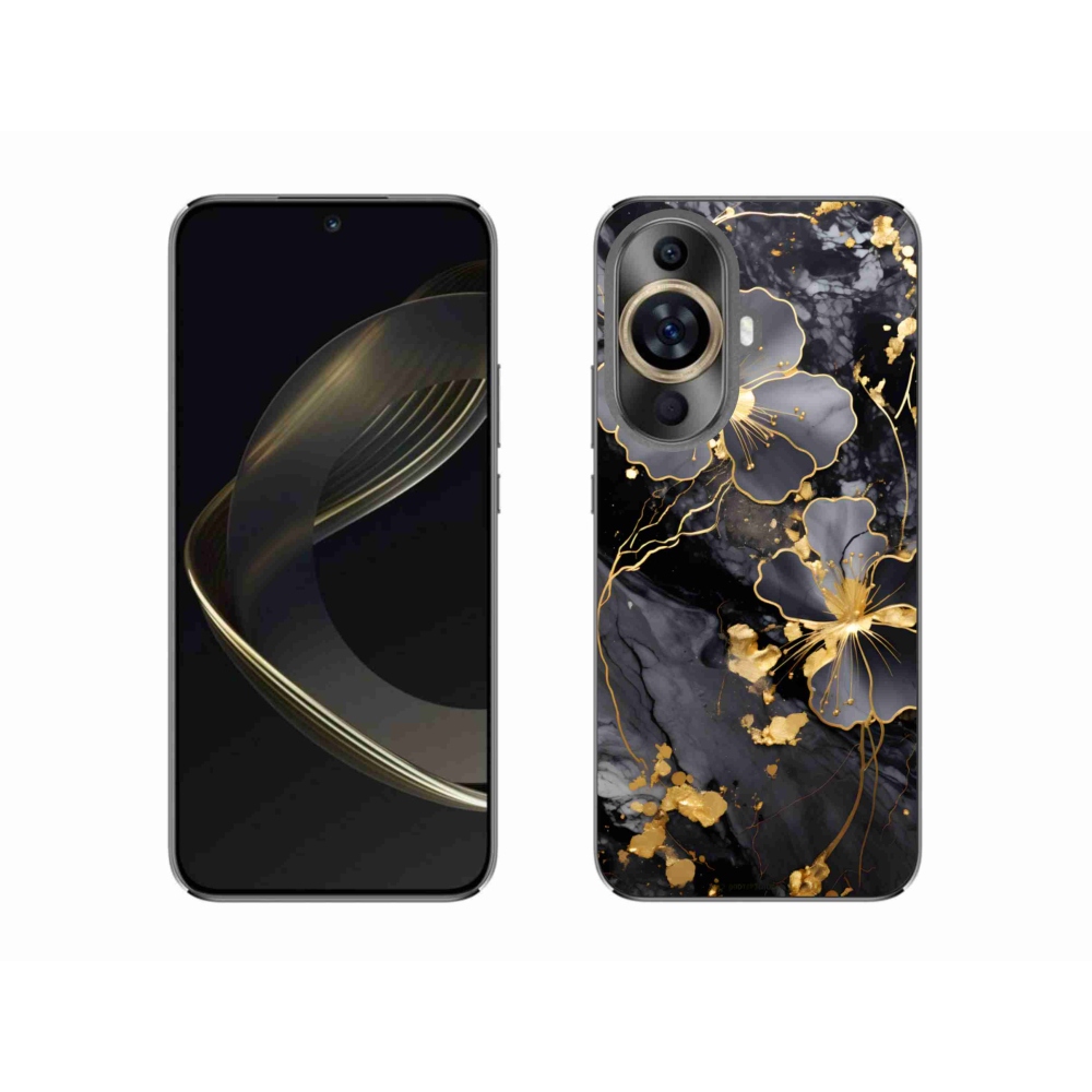 Gelový kryt mmCase na Huawei Nova 11 - zlaté květy