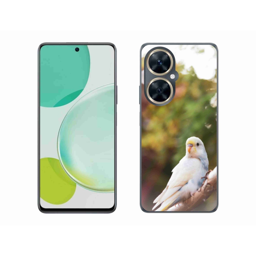 Gelový kryt mmCase na Huawei Nova 11i - andulka bílá