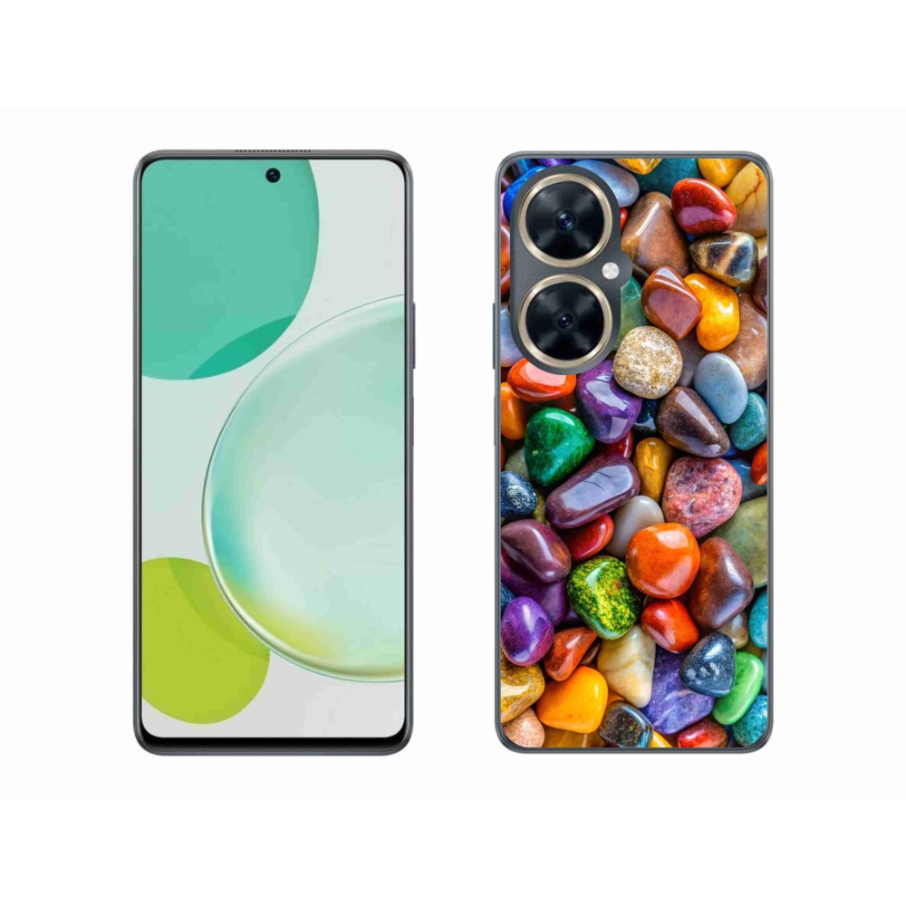 Gelový kryt mmCase na Huawei Nova 11i - barevné kamínky