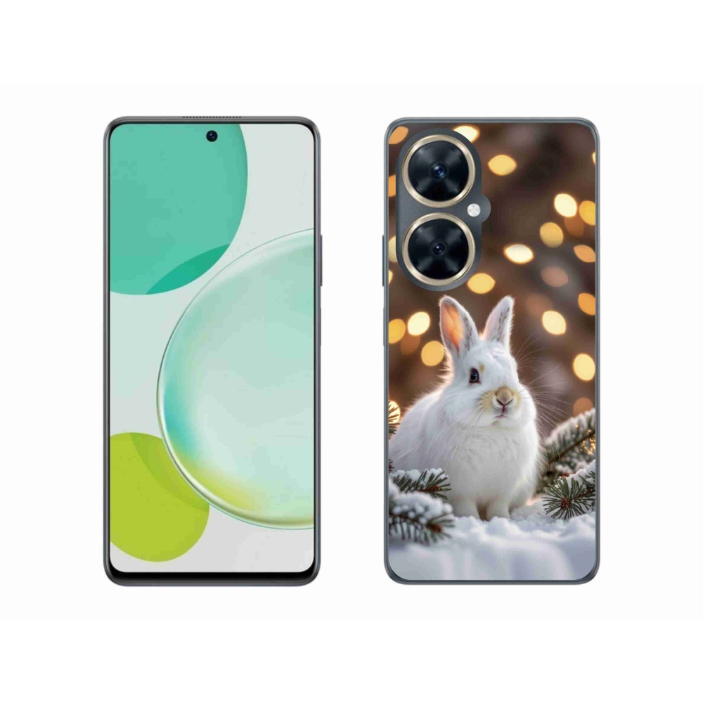 Gelový kryt mmCase na Huawei Nova 11i - bílý zajíc