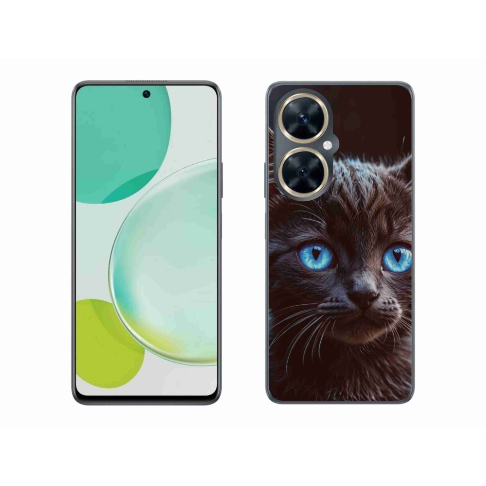 Gelový kryt mmCase na Huawei Nova 11i - černé kotě 2